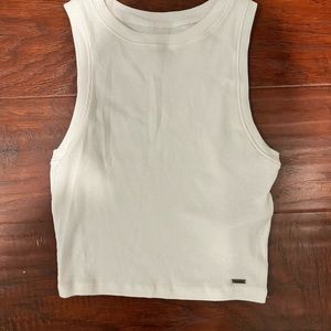 hollister white tank top